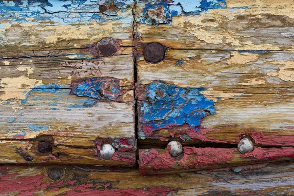 Peeling paint, rusty nails, Reykjanesskagi, Southern Peninsula or Reykjanes, Iceland, Europe