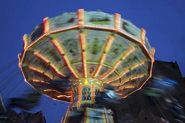 Chairoplane Allerheiligenkirmes Fair Soest Sauerland North Rhine Westphalia Germany Europe — Stock Photo, Image