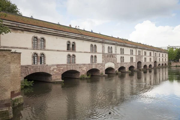 Damm Och Bro Strasbourg Alsace Frankrike Europa — Stockfoto