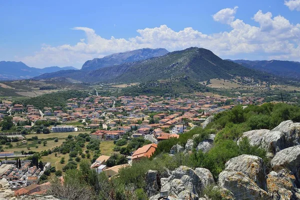 Vista Monte Longu Posada Província Nuoro Sardenha Itália Europa — Fotografia de Stock