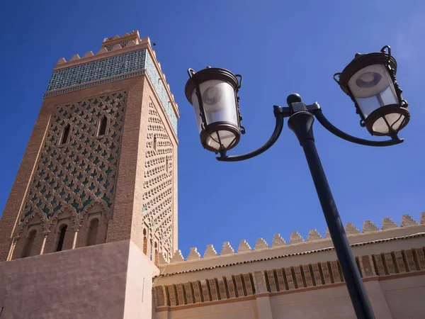 Minaret Mosquée Kasbah Médina Marrakech Marrakech Tensift Haouz Maroc Afrique — Photo