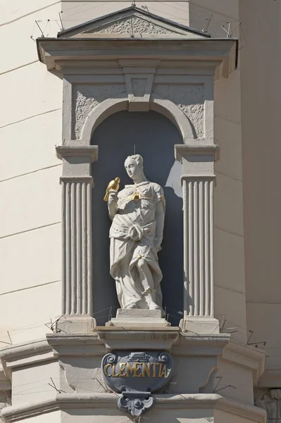 Scultura Clementia Zhringen Sul Municipio Barocco Bassa Sassonia Germania Europa — Foto Stock