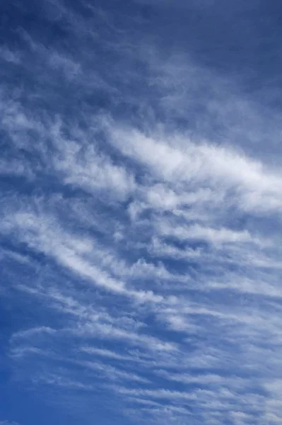 Cirrus Uncinus Nuvens Vista Céu — Fotografia de Stock