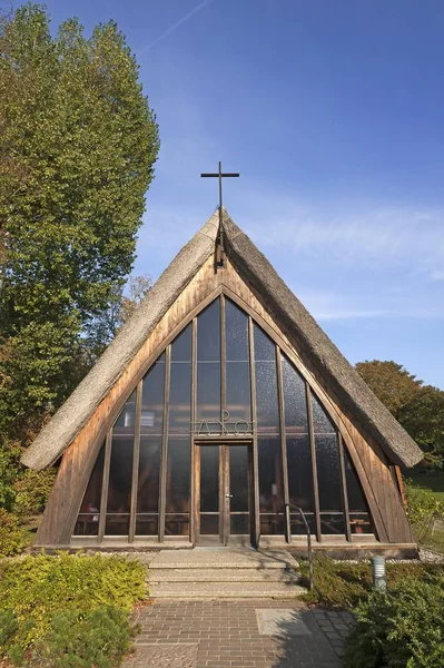 Chiesa Schifferkirche Costruita Nel 1951 Ahrenshoop Dar Meclemburgo Pomerania Occidentale — Foto Stock