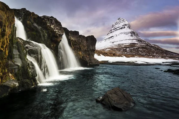 Piękny Krajobraz Górski Islandii Europa — Zdjęcie stockowe