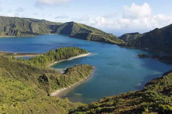 Lago Cratera Fogo São Miguel Açores Portugal Europa — Fotografia de Stock