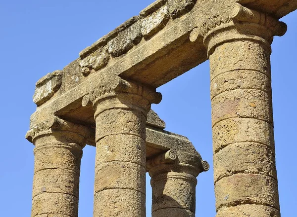 Detalhe Visão Templo Antas Perto Fluminimaggiore Província Carbonia Iglesias Sardenha — Fotografia de Stock