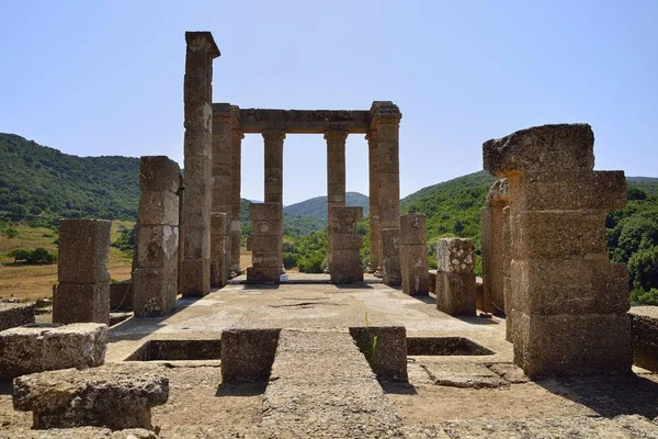 Chrám Antasu Kartaginsko Římský Chrám Poblíž Fluminimaggiore Provincie Carbonia Iglesias — Stock fotografie