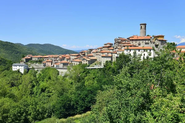 Aldeia Montesa Minucciano Nos Alpes Apuanos Garfagnana Província Lucca Toscana — Fotografia de Stock