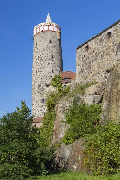 Városfal Régi Vízművek Tornyával Bautzen Szászország Németország Európa — Stock Fotó