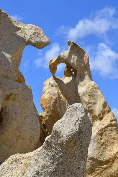 Formazione Rocciosa Bizzarra Punta Campomoro Sartene Corse Sud Corsica Francia — Foto Stock