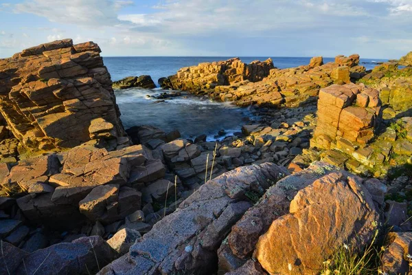 Malowniczy Widok Wybrzeże Hovs Hallar Rezerwat Przyrody Szwecja Europa — Zdjęcie stockowe