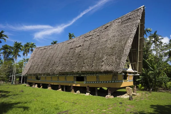 Bai Tradicional Casa Hombres Babeldaob Palaos Oceanía — Foto de Stock