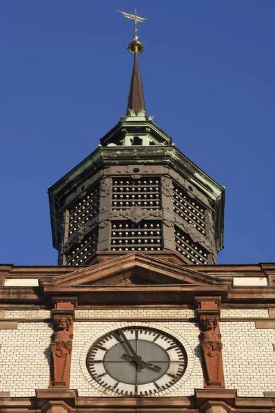 Πύργος Ρολογιού Μονωτήρες Από Πρώην Τηλεγραφικούς Πόλους Γενικό Ταχυδρομείο Που — Φωτογραφία Αρχείου