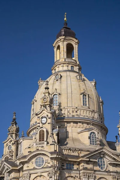 Igreja Nossa Senhora Neumarkt Dresden Saxônia Alemanha Europa — Fotografia de Stock