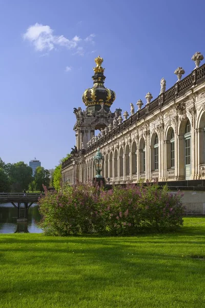 Exteriör Kronentor Gate Zwinger Dresden Sachsen Tyskland Europa — Stockfoto