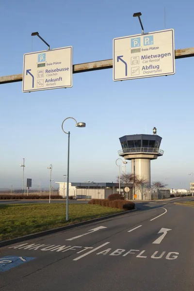 Carretera Acceso Aeropuerto Dortmund Dortmund Zona Del Ruhr Renania Del —  Fotos de Stock