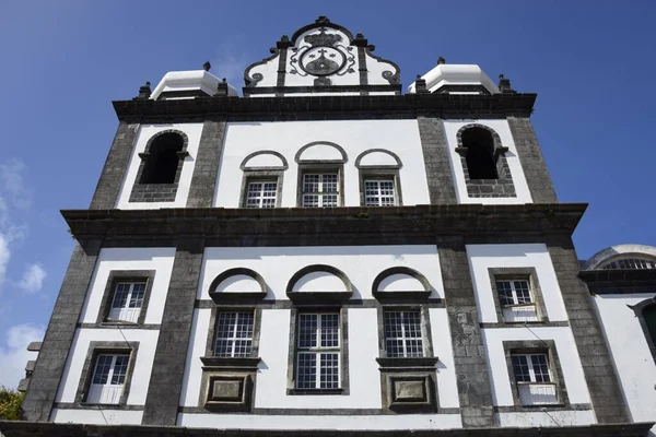 Церковь Igreja Nossa Senhora Carmo Horta Faial Azores Portugal Europe — стоковое фото