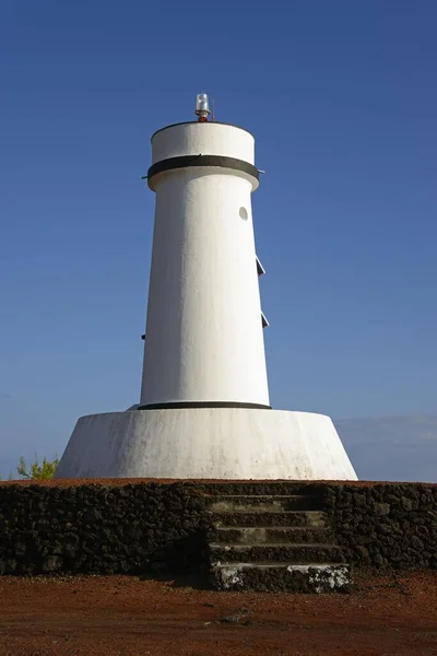 Deniz Feneri Farol Ponta Mateus Mateus Pico Adası Azores Portekiz — Stok fotoğraf