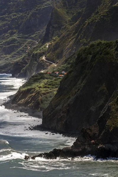 Falésias Norte Madeira Ponta Delgada Madeira Portugal Europa — Fotografia de Stock
