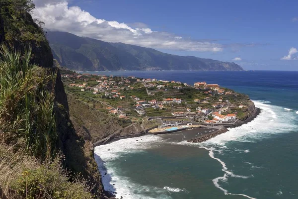 Vista Ponta Delgada Costa Norte Madeira Madeira Portugal Europa — Fotografia de Stock