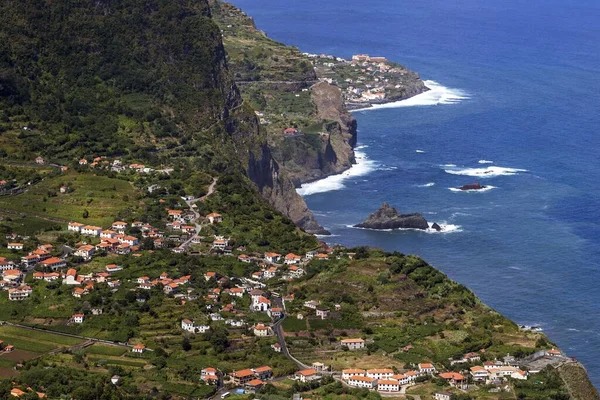 Costa Norte Madeira Arco São Jorge Atrás Ponta Delgada Madeira — Fotografia de Stock