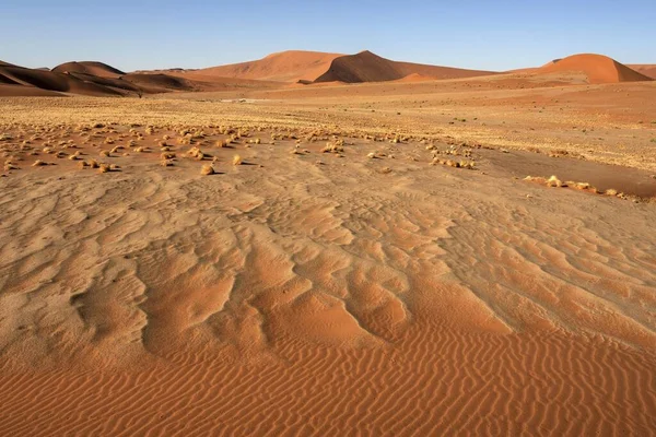 Zandduinen Sossusvlei Namibische Woestijn Namibisch Naukluft Park Namibië Afrika — Stockfoto