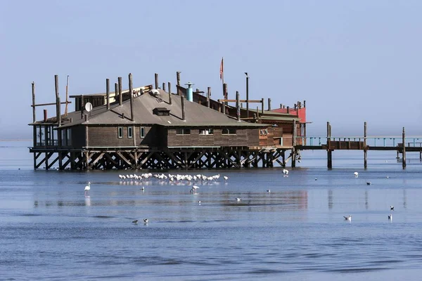 Raft Restaurant Walvis Bay Namíbia África — Fotografia de Stock