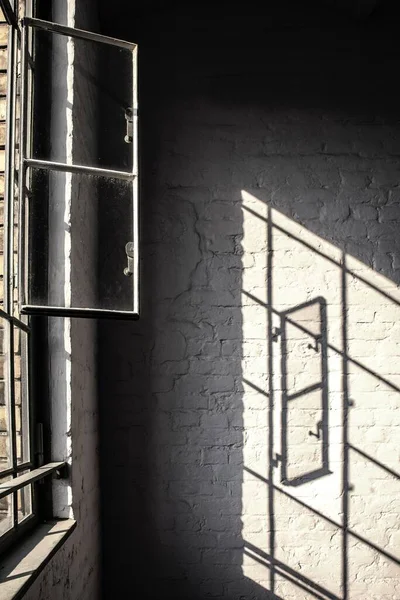 Light Reflection Window Stairwell Renovated Factory Prenzlauer Berg Berlin Germany — 스톡 사진