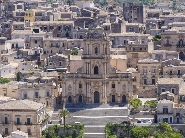 Церковь Сан Джорджо Модика Провинция Рагуза Сицилия Италия Европа — стоковое фото