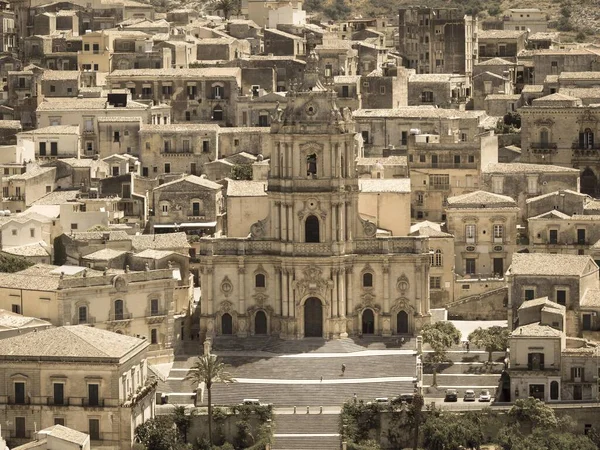 Kyrkan San Giorgio Modica Provinsen Ragusa Sicilien Italien Europa — Stockfoto
