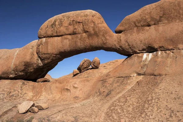 Naturlig Stenvalv Stenbro Spitzkoppe Område Spitzkoppe Damaraland Namibia Afrika — Stockfoto