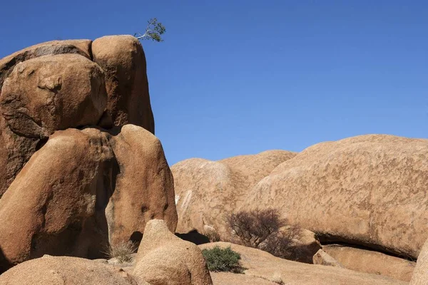 Felsformationen Und Felsbrocken Spitzkoppe Damaraland Namibia Afrika — Stockfoto