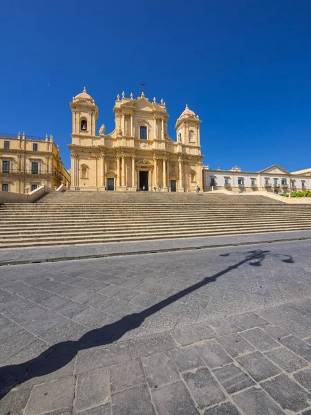 Gerestaureerde Barokke Kerk Noto Kathedraal Noto Val Noto Unesco Werelderfgoed — Stockfoto