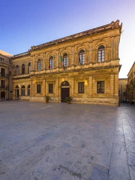 Mansion Cathedral Square Unesco Werelderfgoed Ortygia Syracuse Sicilië Italië Europa — Stockfoto