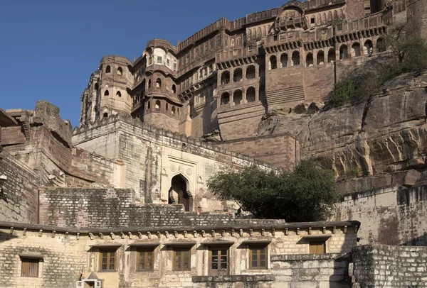 Mehrangarh Fort Jodhpur Rajasthan Indien Asien — Stockfoto
