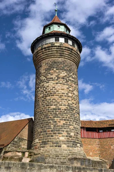 Sinwellturm Sinwell Tower Outer Castle Yard Kaiserburg Imperial Castle Nernberg — ストック写真