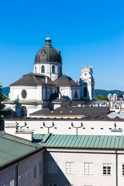 Collegiate Church Cathedral Peter District City Salzburg Salzburg State Austria — стокове фото