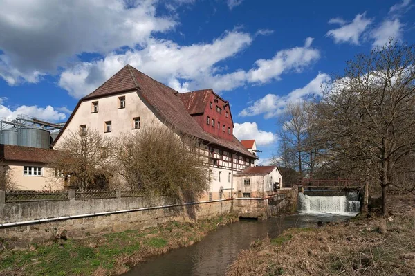 Kunstmhle Habernhof Mill Schwabach River Uttenreuth Middle Franconia Bavaria Germany — Stock Photo, Image