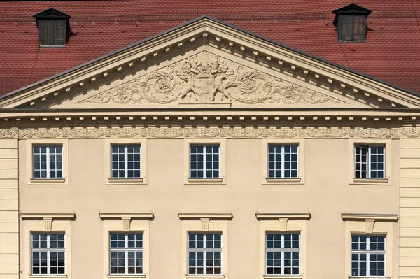 Neoclassicistische Gevel Van Het Thon Dittmer Palais Regensburg Oberpfalz Beieren — Stockfoto