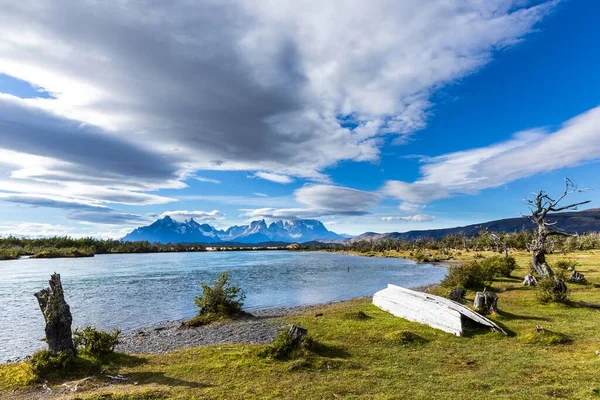 Rio Paine Cordillera Del Paine Torres Del Paine National Park — Φωτογραφία Αρχείου