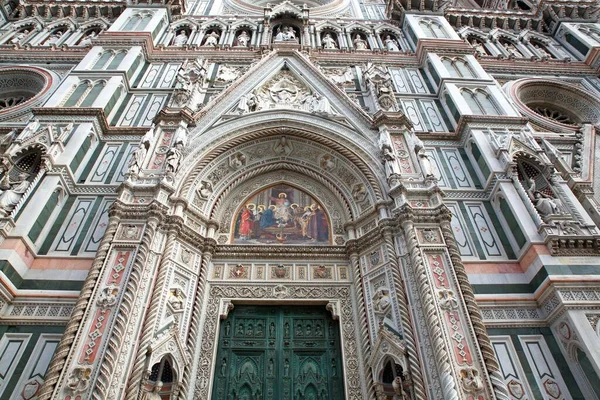 Catedral Santa Maria Del Fiore Catedral Florencia Duomo Entrada Fachada —  Fotos de Stock