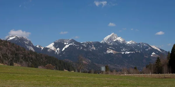 Вендельштейн Гори Мангфолл Баварські Альпи Верхня Баварія Баварія Німеччина Європа — стокове фото