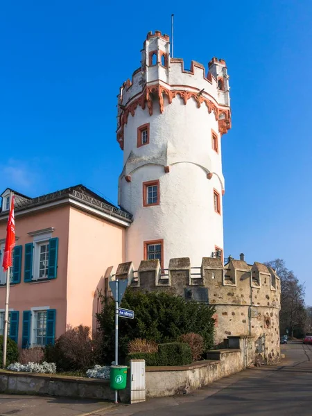 Torre Adlerturm Rdesheim Rhein Rin Gorge Hesse Alemania Europa — Foto de Stock