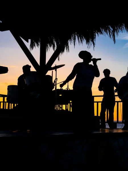 Soul Singer Band Rick Cafe Negril Westmoreland Jamaica Central America — стокове фото