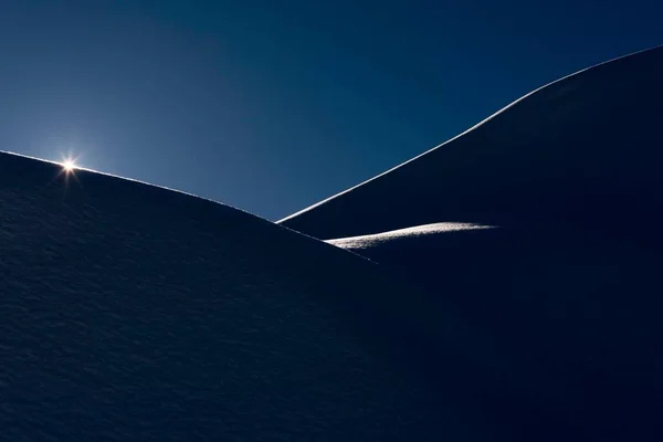 Snowy Zimowy Krajobraz Baad Kleinwalsertal Vorarlberg Austria Europa — Zdjęcie stockowe