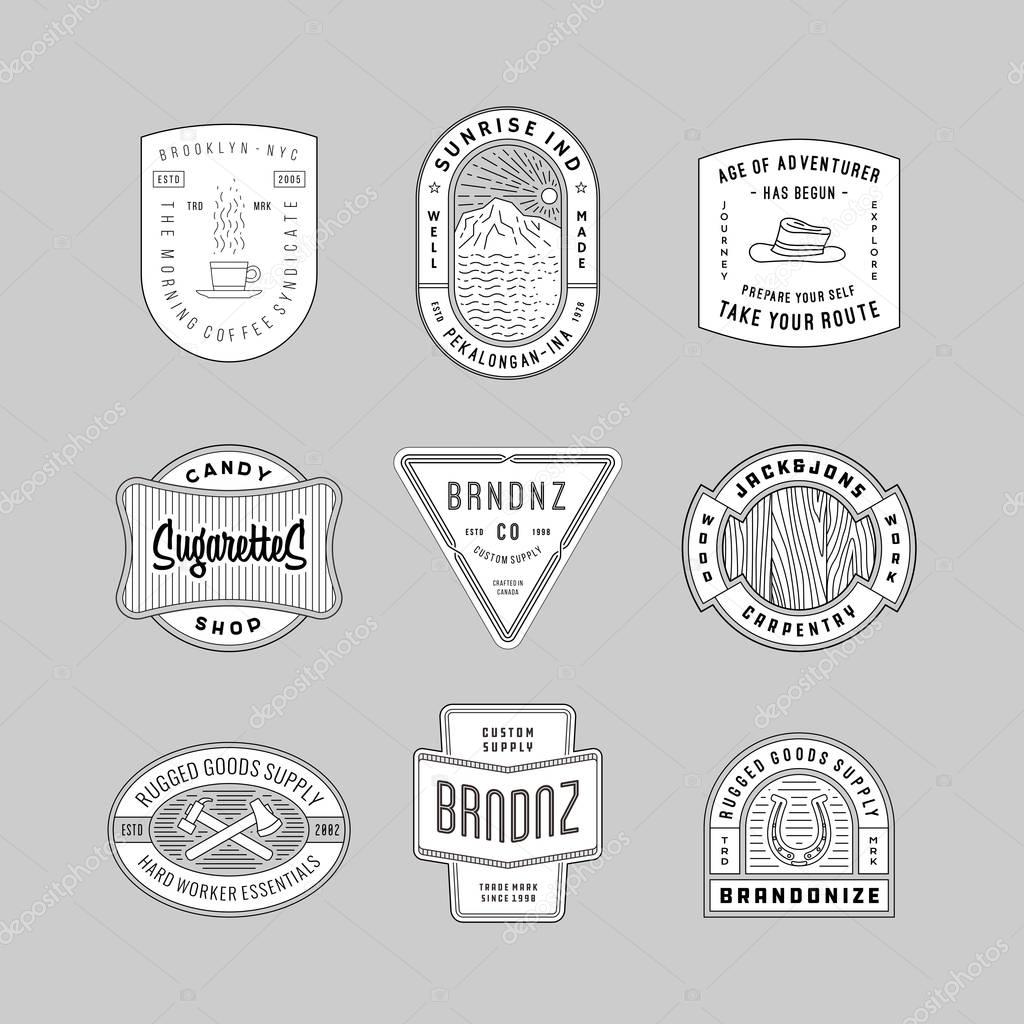 vintage logo, insignia & badges 6