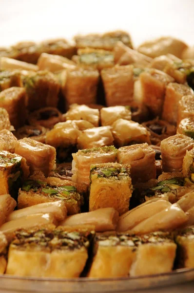 Baklava no prato - close-up — Fotografia de Stock