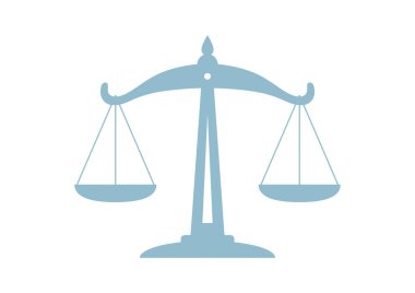 beyaz arkaplanda ölçek simgesi 