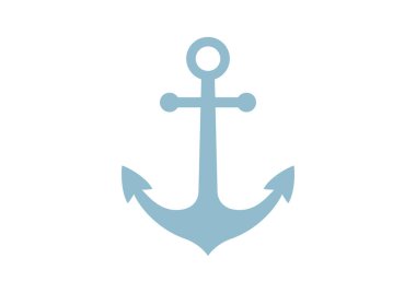 Çapa vektör simgesi beyaz arka plan üzerinde